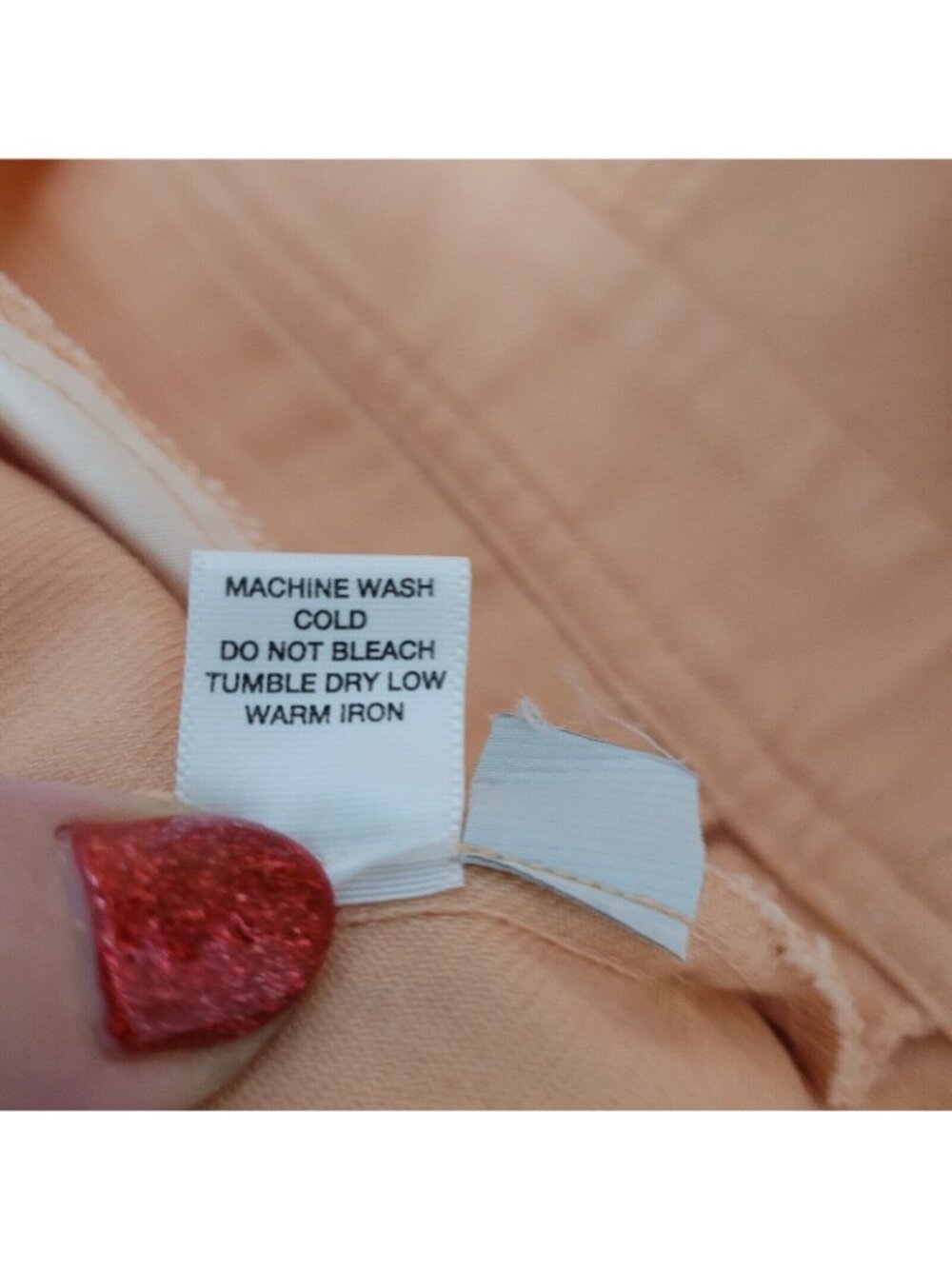 Ann Taylor Loft Lightweight Jacket Womens Size 4 Peach Pockets 3 Button Casual - Picture 12 of 12